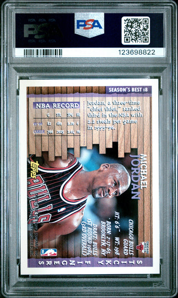 Michael Jordan - 1996 Topps Season's Best PSA 8