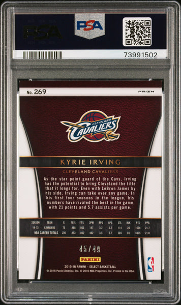 Kyrie Irving - 2015 Panini Select Copper Prizm PSA 10