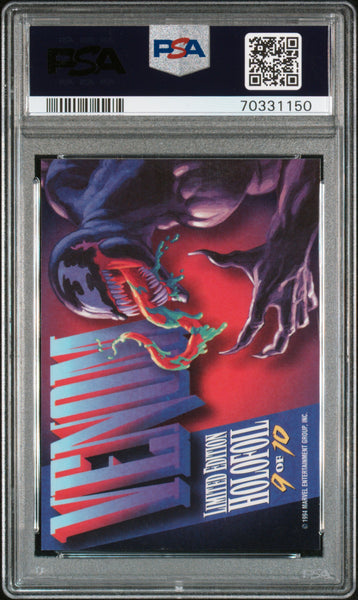 1994 Marvel Masterpieces Holofoil Venom #9 PSA 9