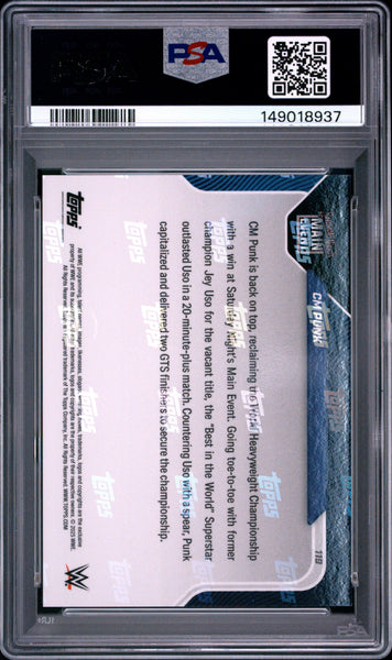 CM Punk - 2025 Topps Now WWE PSA 10