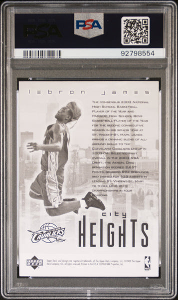 LeBron James - 2003 Upper Deck Redemption Special Rookie PSA 9