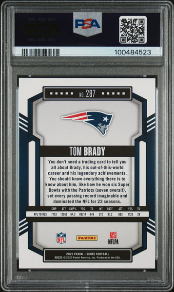 Tom Brady - 2023 Panini Score Lava PSA 9 /565 392/565