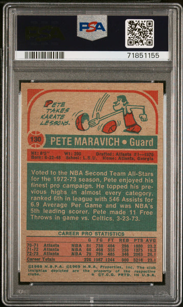 Pete Maravich - 1973 Topps PSA 6