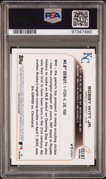 Bobby Witt JR. - 2022 Topps Update PSA 10