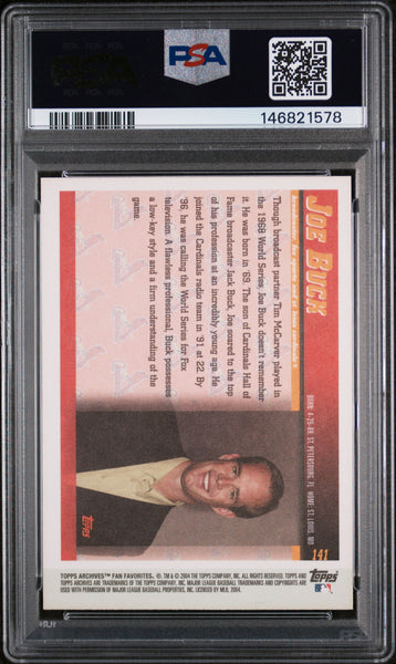 Joe Buck - 2004 Topps All-Time Fan Favorites PSA 8