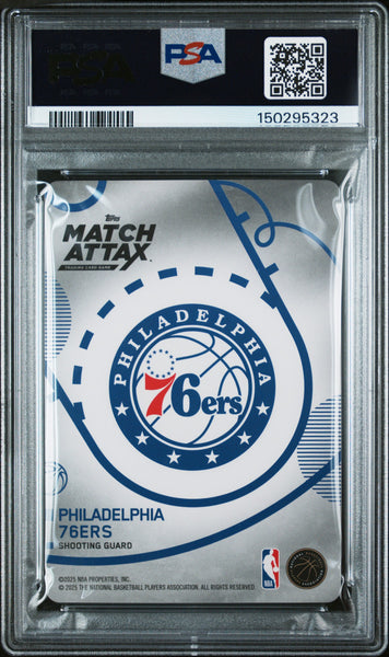 VJ Edgecombe - 2025 Topps Match Attax PSA 10