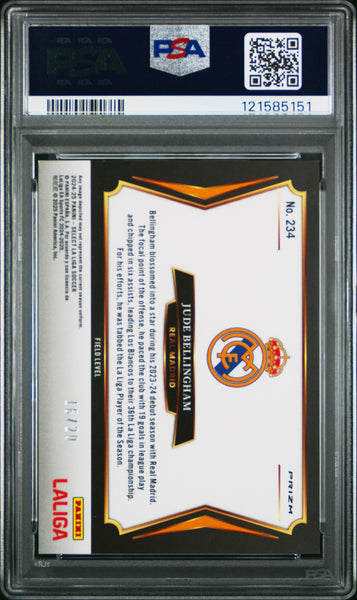 Jude Bellingham - 2024-25 Panini Select La Liga White PSA 10 16/20