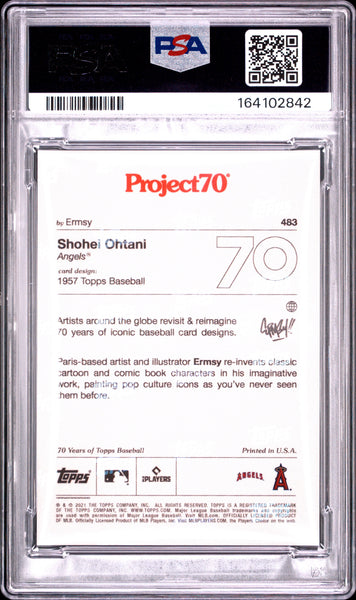 Shohei Ohtani - 2021 Topps Project70 PSA 9