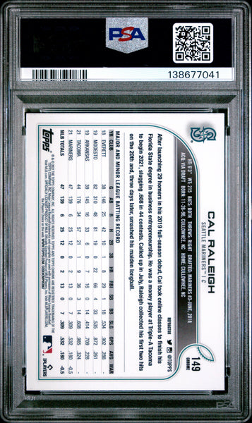 Cal Raleigh - 2022 Topps Chrome Refractor PSA 9