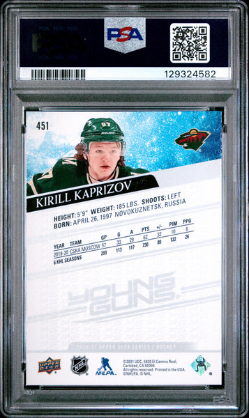 Kirill Kaprizov - 2020 Upper Deck PSA 10