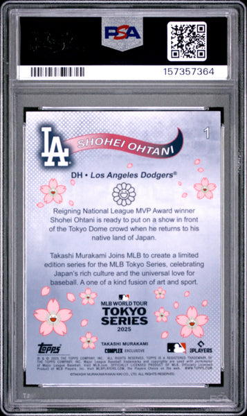 Shohei Ohtani - 2025 Topps Takashi Murakami + MLB World Tour Tokyo Series PSA 9