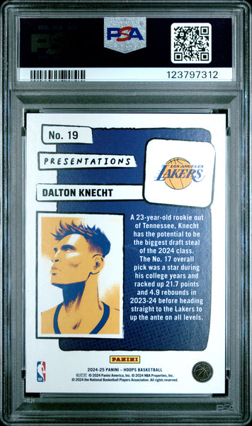Dalton Knecht - 2024 Panini NBA Hoops Presentations PSA 10