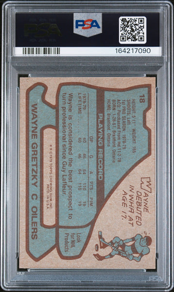 Wayne Gretzky - 1979 Topps PSA 6