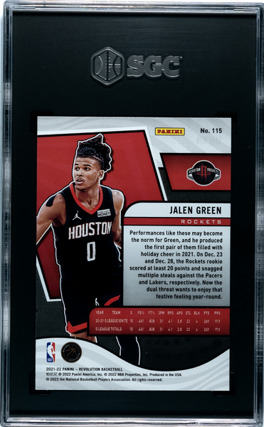 Jalen Green - 2021 Panini Revolution Chinese New Year SGC 9.5