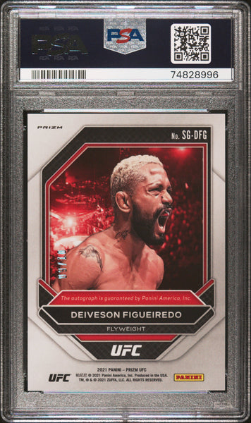 Deiveson Figueiredo - 2021 Panini Prizm UFC Signatures Gold PSA 10