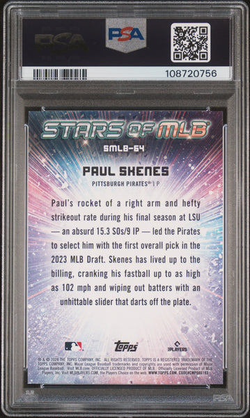 Paul Skenes - 2024 Topps Stars Of MLB Update PSA 10