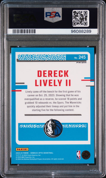 Dereck Lively II - 2023 Panini Donruss Optic Hyper Pink PSA 10