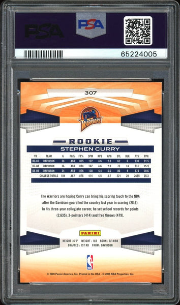 Stephen Curry - 2009 Panini PSA 9