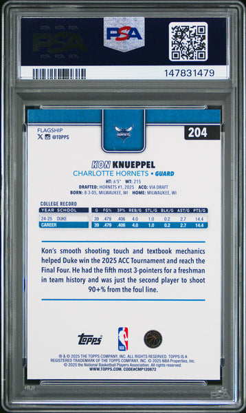 Kon Knueppel - 2025 Topps PSA 10