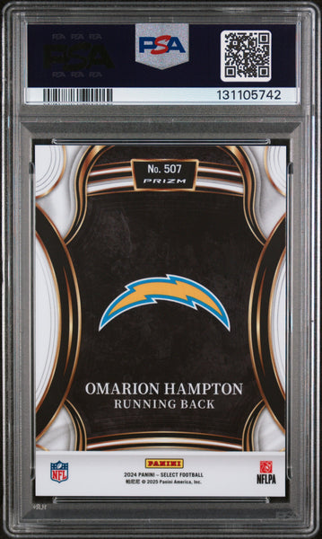 Omarion Hampton - 2024 Panini Select PSA 9