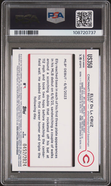Elly De La Cruz - 2024 Topps Update Gold PSA 10 /2024