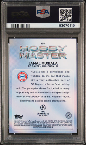 Jamal Musiala - 2022-23 Topps Chrome UEFA Club Competitions Hobby Masters PSA 10