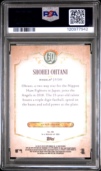 Shohei Ohtani - 2018 Topps Gypsy Queen Rookie #89 PSA 9