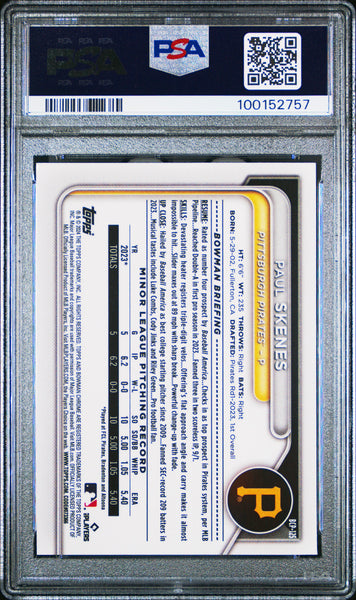Paul Skenes - 2024 Bowman Mega Box Chrome Prospects PSA 10 Rookie