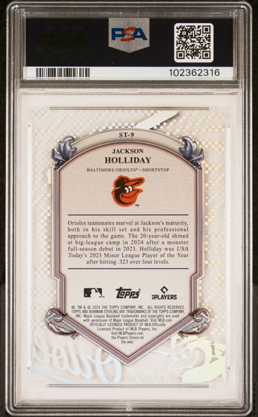 Jackson Holliday - 2024 Bowman Sterling Sterling Tek PSA 10