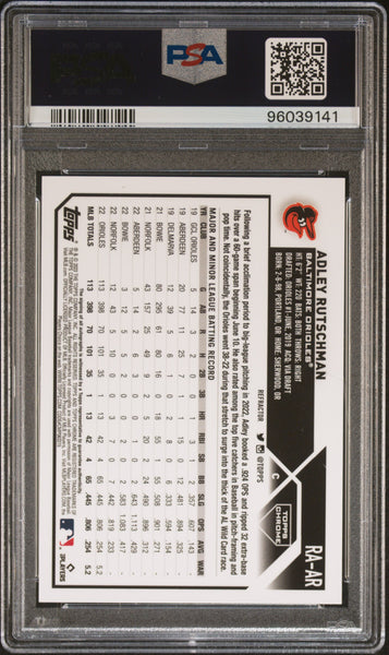 Adley Rutschman - 2023 Topps Chrome Rookie Auto Refractor PSA 9 /499