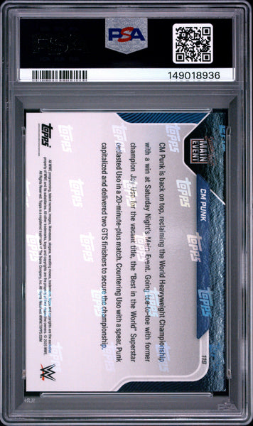 CM Punk - 2025 Topps Now WWE PSA 10