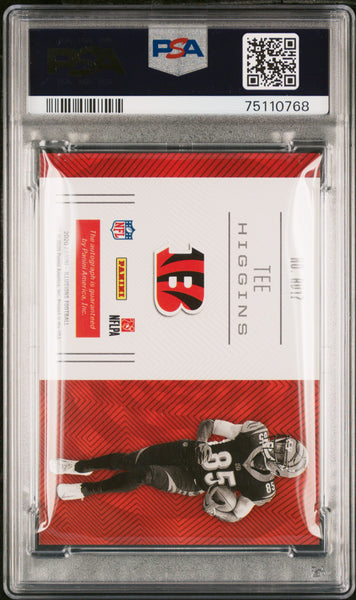 Tee Higgins - 2020 Panini Illusions Rookie Vision Signatures Gold PSA 9