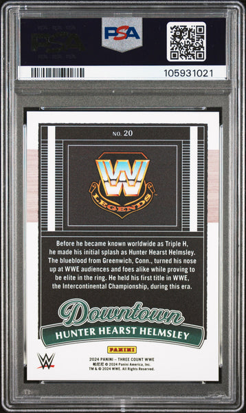 H. Hearst Helmsley - 2024 Panini Three Count WWE Downtown PSA 9