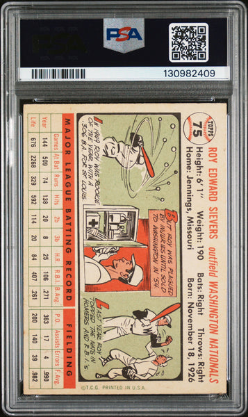 Roy Sievers - 1956 Topps White Back PSA 5