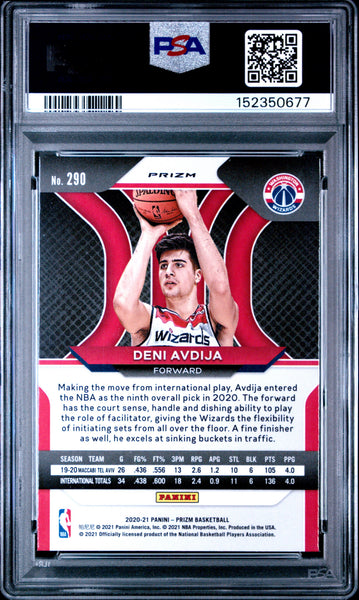 Deni Avdija - 2020 Panini Prizm Silver PSA 9