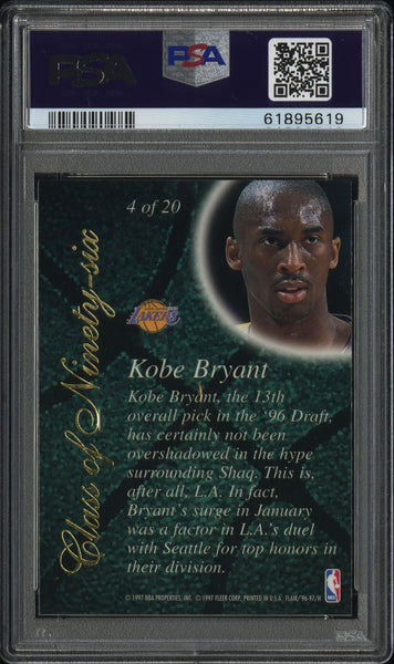 Kobe Bryant - 1996 Flair Showcase Class Of '96 PSA 9