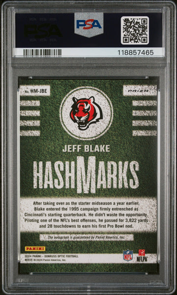 Jeff Blake - 2024 Panini Donruss Optic Hash Marks PSA 10