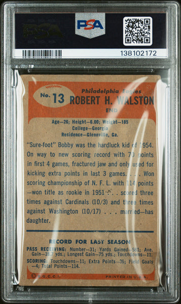 Bobby Walston - 1955 Bowman PSA 2