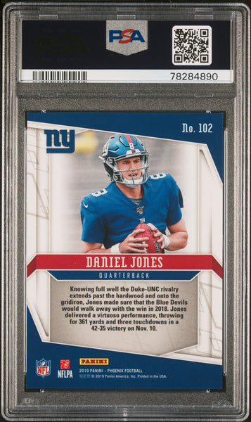 Daniel Jones - 2019 Panini Phoenix White Shimmer PSA 10