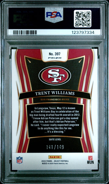 Trent Williams - 2024 Panini Select Tri Color Prizm PSA 9
