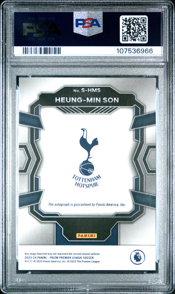 Heung-Min Son - 2023-24 Panini Prizm Premier League Signatures PSA 10