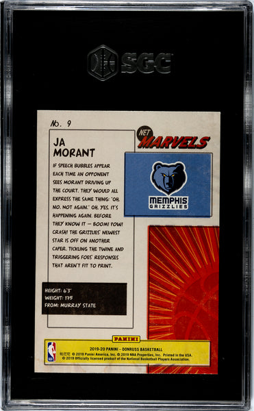 Ja Morant - 2019 Donruss Net Marvels SGC 9