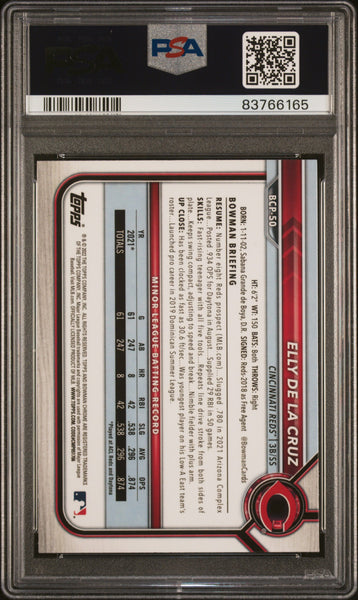 Elly De La Cruz - 2022 Bowman Chrome Prospects PSA 10