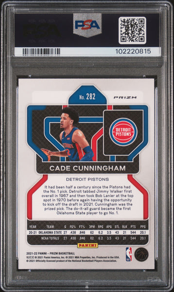 Cade Cunningham - 2021 Panini Prizm Silver PSA 9