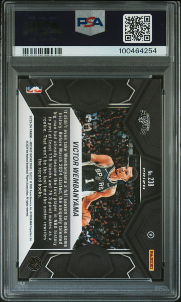 Victor Wembanyama - 2023 Panini Mosaic Variation PSA 10