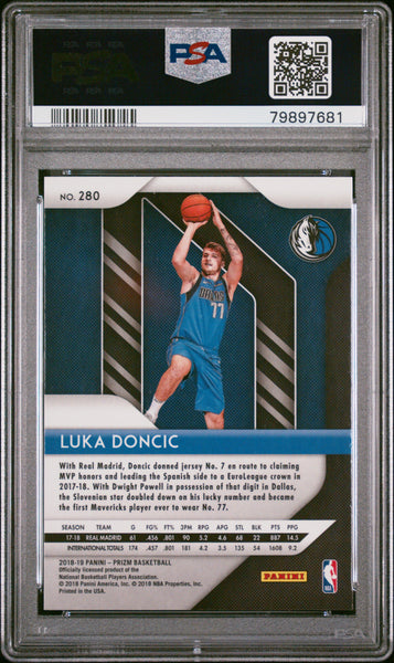 Luka Doncic - 2018 Panini Prizm PSA 10 Rookie #280