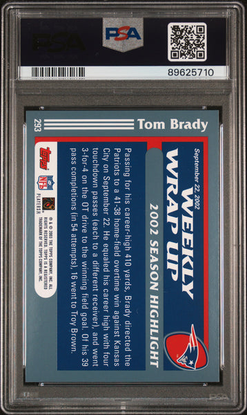 Tom Brady - 2003 Topps Collection PSA 9