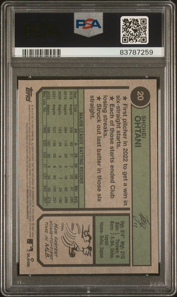 SHOHEI OHTANI - 2023 Topps Heritage Baseball PSA 10