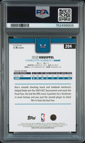 Kon Knueppel - 2025 Topps PSA 10