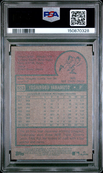 Yoshinobu Yamamoto - 2024 Topps Heritage PSA 9